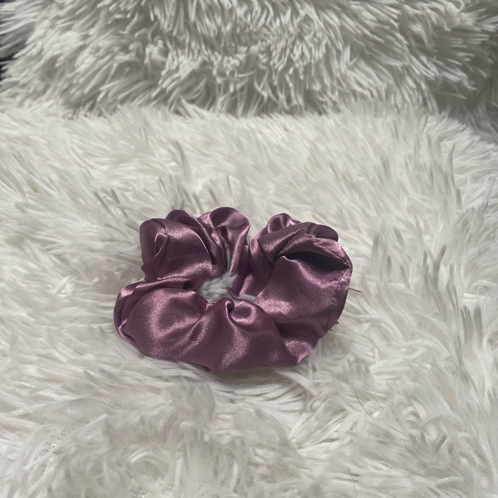 vintage classic tyrian purple scrunchie